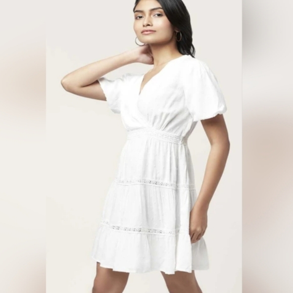 Grace+Karma Dreamy Tiered Cotton Summer Dress With Puffy Sleeves - Picture 2 of 11